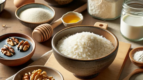 目に良いレシピ・くるみとハチミツの和風米粉クッキー