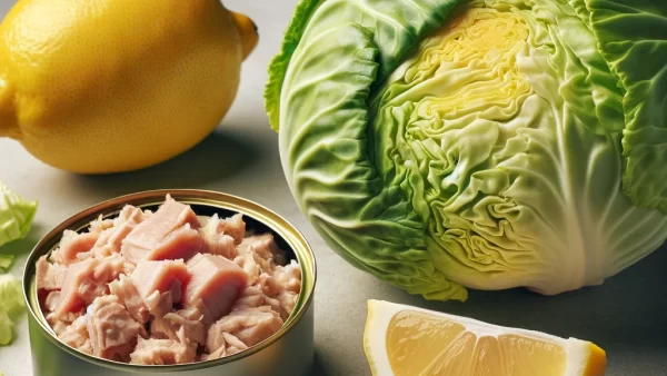 目に良いレシピ・キャベツとツナのレンジ蒸し