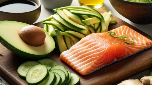 目に良いレシピ・サーモンとアボカドの和風マリネ