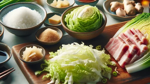 目に良いレシピ・豚肉とキャベツの甘辛丼