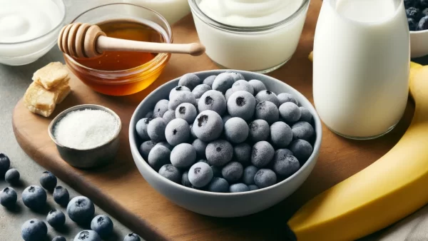 目に良いレシピ・ブルーベリーヨーグルトスムージー