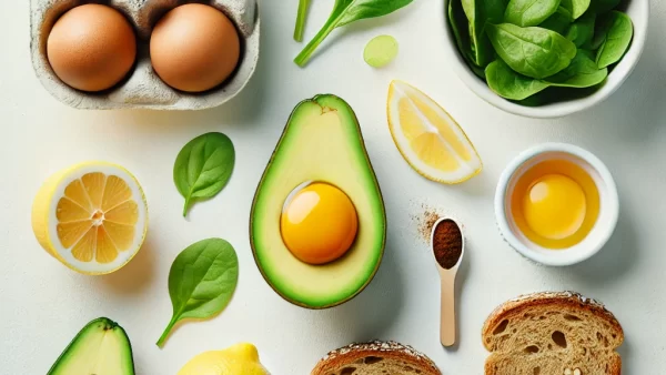目に良いレシピ・アボカドと卵のトースト