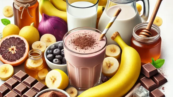 目に良いレシピ・バナナとチョコレートの簡単スムージー