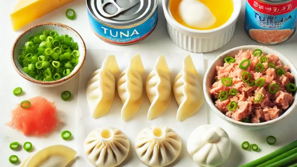 目に良いレシピ・ツナとチーズの餃子