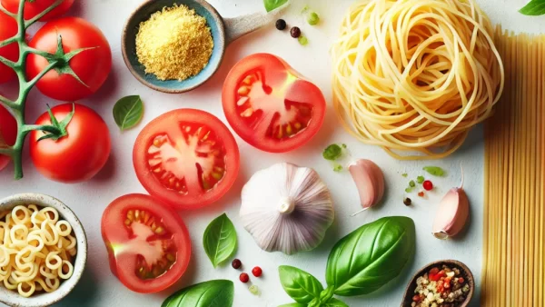 目に良いレシピ・トマトとバジルの冷やしそうめん