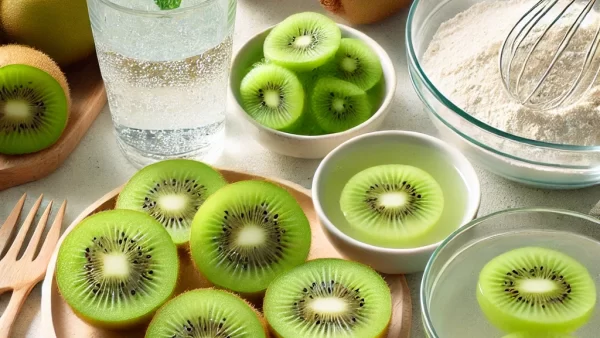 七夕特別レシピ：キウイの七夕ゼリー